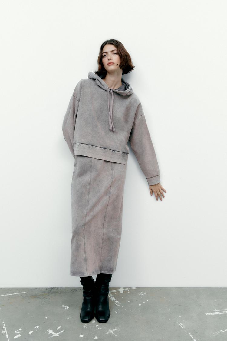 FADED SWEATSHIRT Grey ZARA Spain